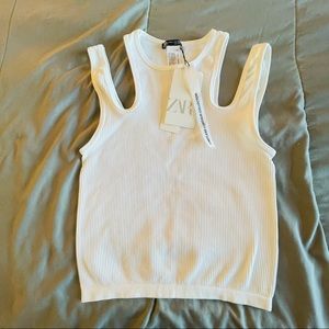 ZARA White Tank Top